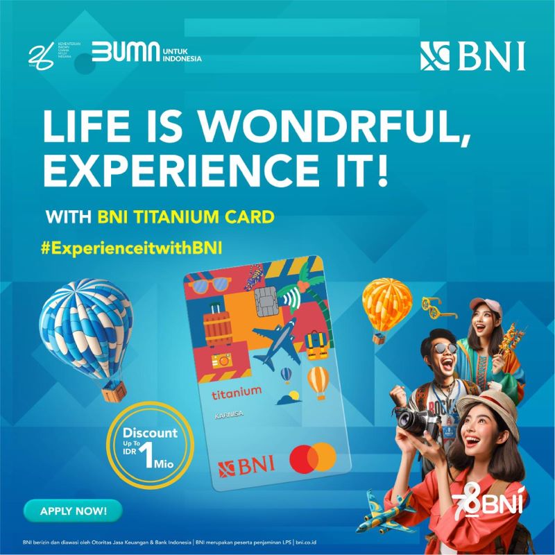 BNI bersama PT Mastercard Indonesia melakukan revamp Kartu Kredit BNI Mastercard Titanium.