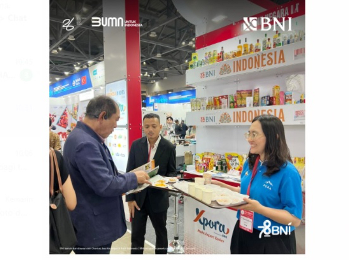 BNI Xpora memberangkatkan 12 pelaku UKM ke Indonesia in Korea SFH 2024