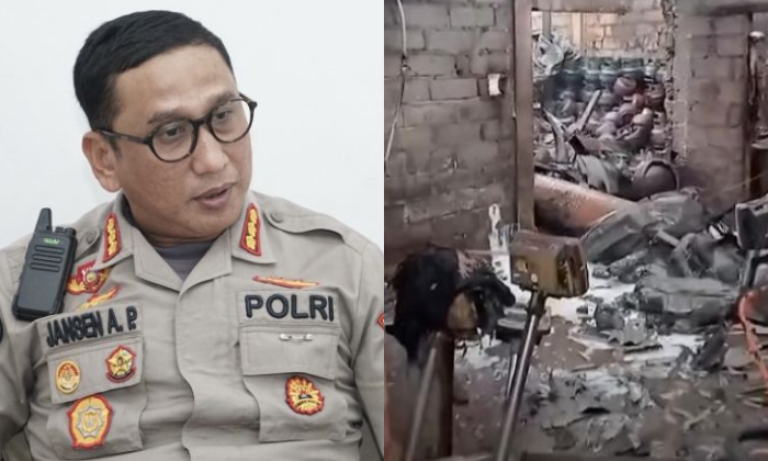 Kabid Humas Polda Bali Kombes Pol Jansen Avitus Panjaitan menjelaskan kenapa belum ada tersangka kasus kebakaran gudang LPG.