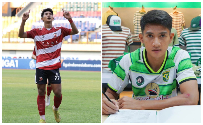 Malik Risaldi ke Persebaya. Dia dirujak netizen karena pindah dari Madura United yang akan bermain di AFC Cup
