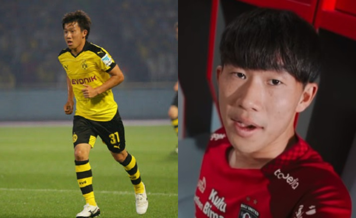 Mitsuru Maruoka saat dipinjamkan ke Borussia Dortmund, Jerman. Kini berlabuh ke Bali United.