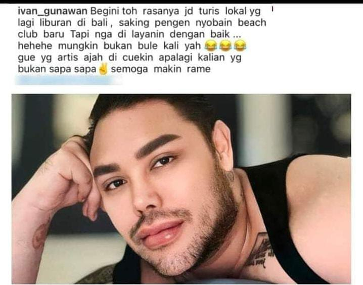 Ivan Gunawan curhat diceukin saat datang ke beach club di Bali