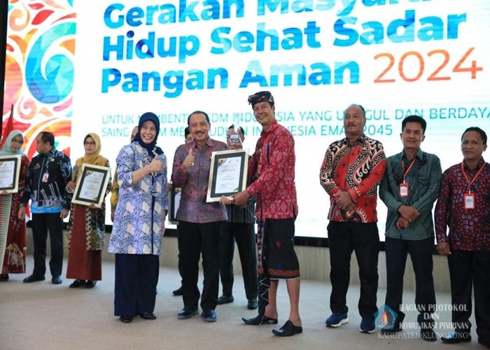 JUARA : Desa Dawan Klod meraih juara 1 Lomba Pangan Aman 2024.