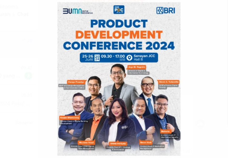 BRI mendukung penuh event Tech in Asia Product Development Conference (PDC) 2024