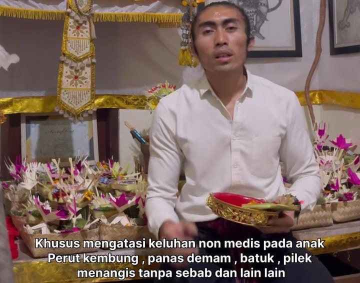 Jro Bayu membagikan cara untuk ngelungsur tamba ketika anak sakit
