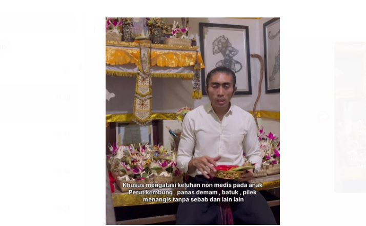 Jro Bayu membagikan mantram untuk ngelungsur tamba ketika anak sakit