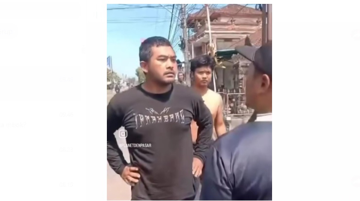 Oknum pecalang terlibat pedebatan dengan pedagang di Tabanan