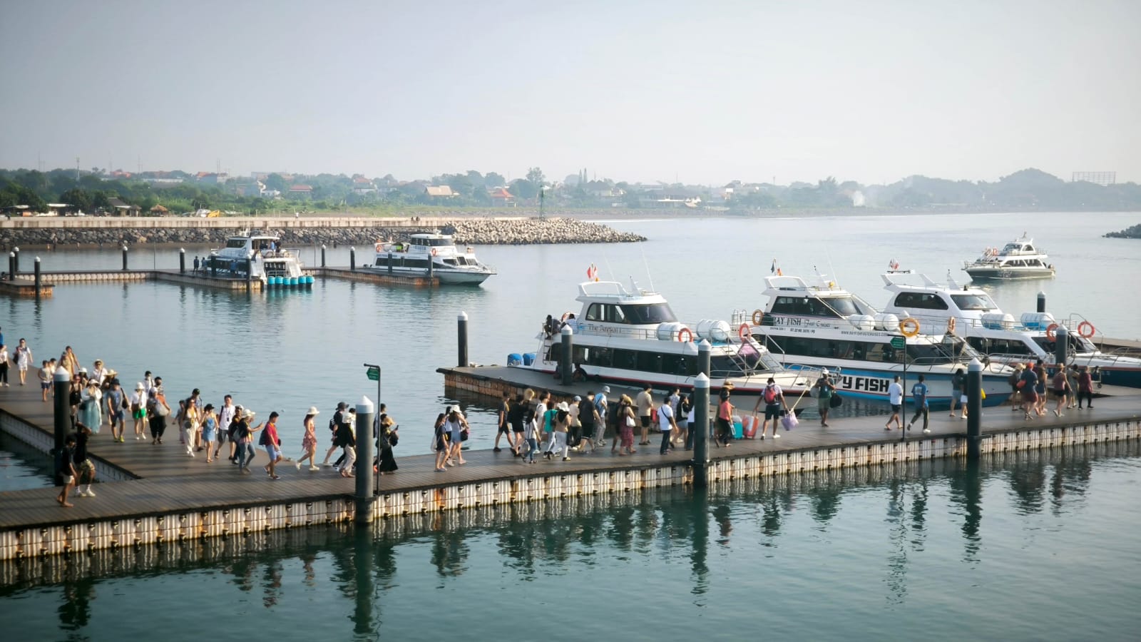 DERMAGA: Pelabuhan Dermaga Sanur untuk melayani penyeberangan ke Nusa Penida masih dikelola pusat, tetapi kemacetan di Sanur belum teratasi.