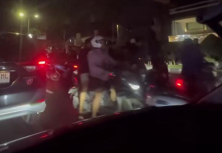 Viral dugaan aksi balap liar di Kawasan sunset road Kuta
