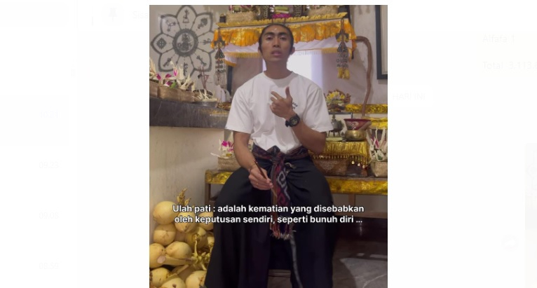 Penekun spiritual Jro Bayu mengungkap hukum umat Hindu yang melakukan aksi bunuh diri