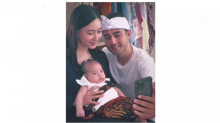 Artis Laura Theux dan Indra Brotolaras rayakan dedinan anak menurut kepercayaan Hindu