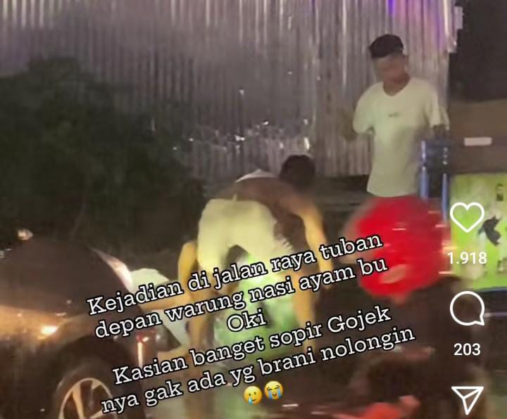 Seorang driver ojol diduga dikeroyok sejumlah pemuda di Bali