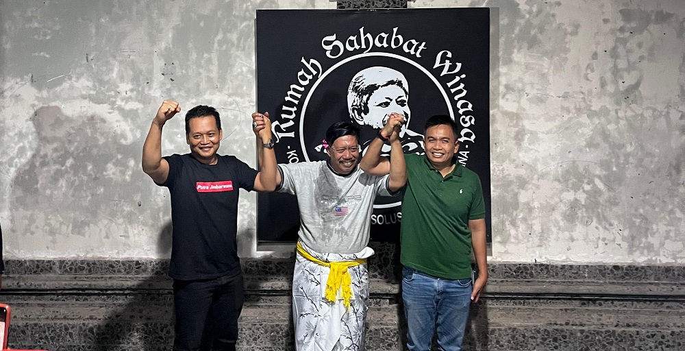 Dari kiri, Made Kembang Hartawan, I Gede Winasa, dan I Gede Ngurah Patriana Krisna.