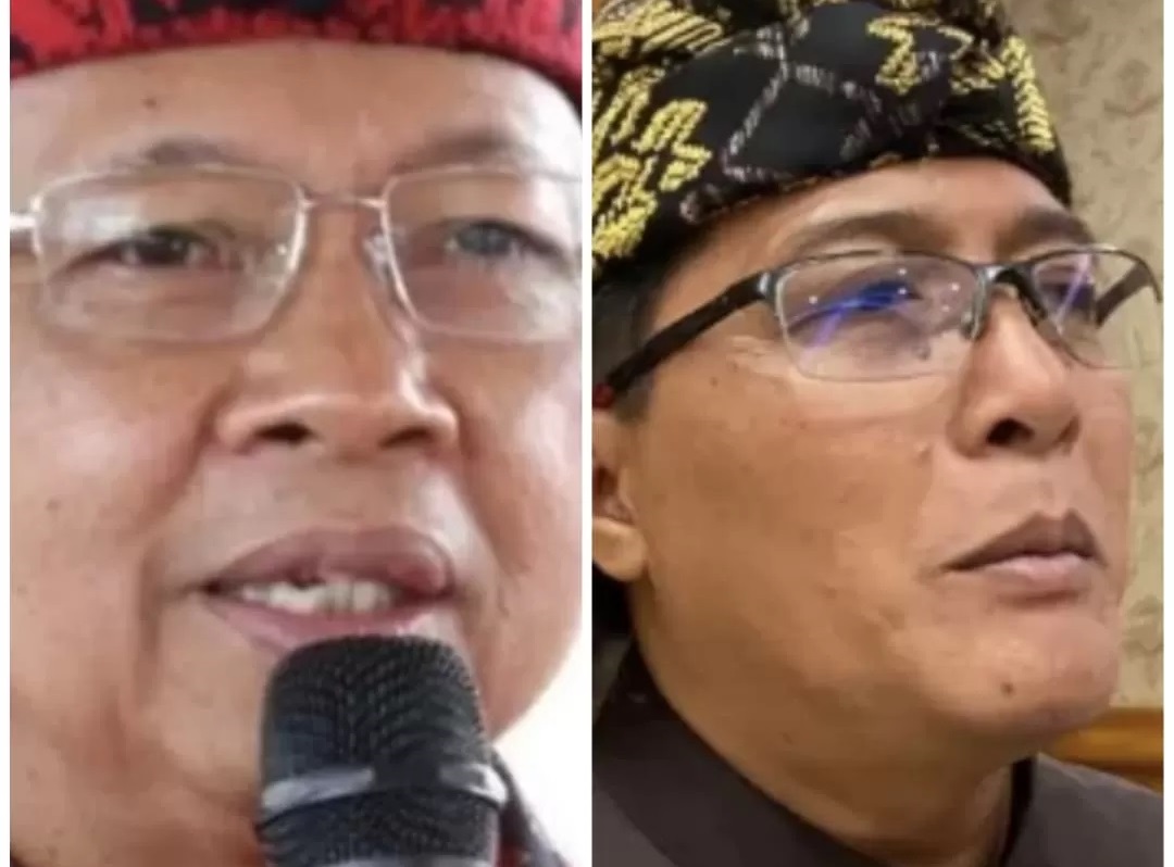 Wayan Koster (kiri) dan Nyoman Giri Prasta