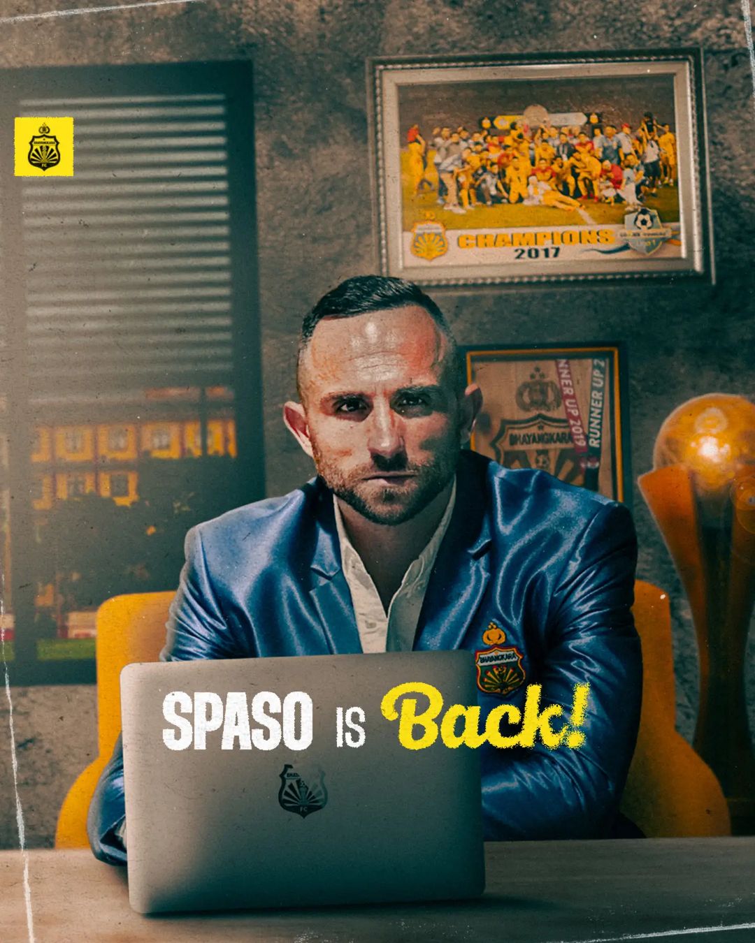 Ilija Spasojevic kembali membela Bhayangkara FC. Dia akan bermain di Liga 2 Indonesia.