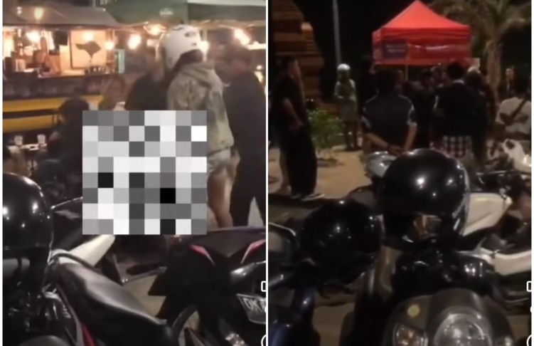 Seorang pecalang di wilayah Kuta dianiaya oleh pemotor ugal-ugalan
