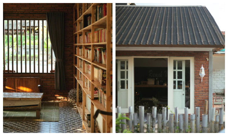 Rumah Momo, di Jalan Drupadi III Nomor 1A, Renon, Denpasar merupakan kafe dengan konsep unik.