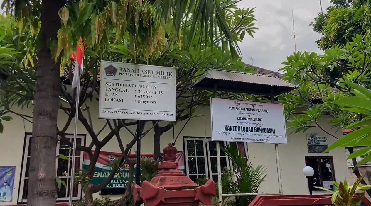 BANYUMALA: Kantor Lurah Banyuasri sebagai bagian dari bukti sejarah perkembangan Desa Banyuasri yang awalnya bernama Banyumala.
