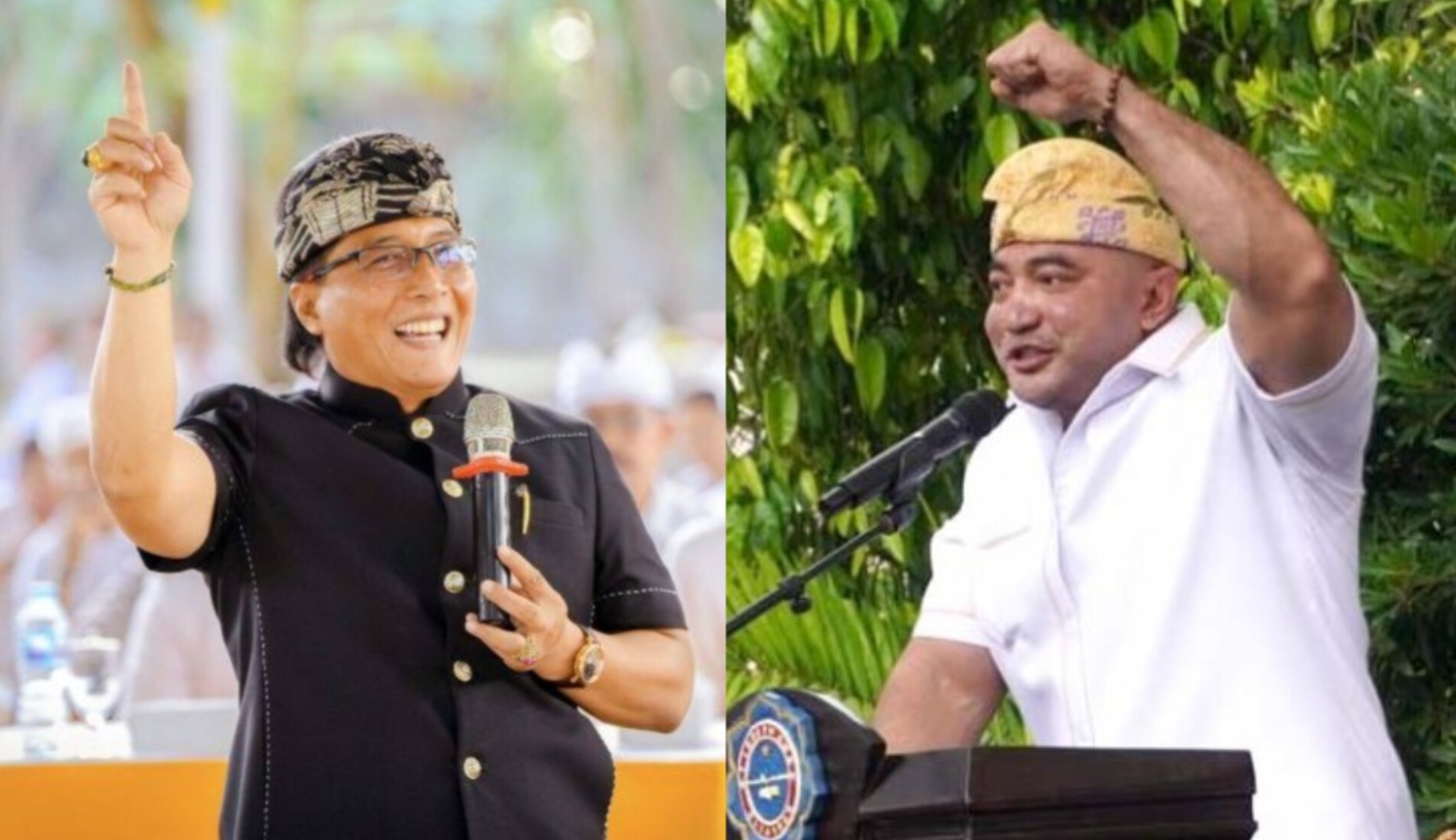 Giri Prasta (kiri) dan De Gadjah