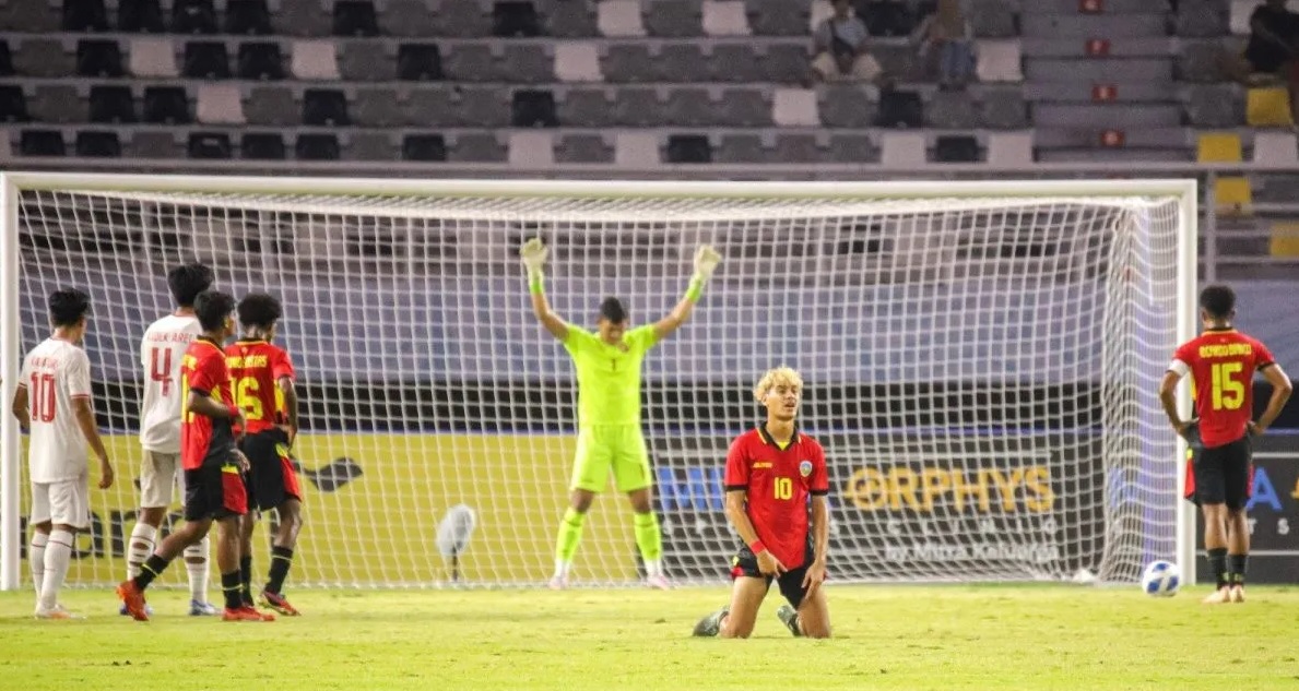 Alexandro Bahkito membuat 1 gol dan 1 assist saat laga Timor Leste U19 lawan Timnas Indonesia U19