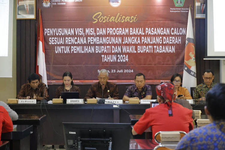 Kegiatan Sosialisasi Visi Misi dan Program Bakal Pasangan Calon Untuk Pemilihan Bupati Dan Wakil Bupati Tabanan Tahun 2024.