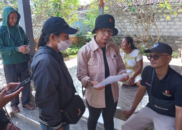 Pengawasan coklit oleh Bawaslu Klungkung.