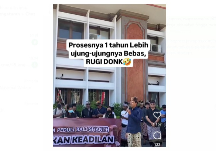 Forum Peduli Bali Santhi Geruduk Kejati Bali