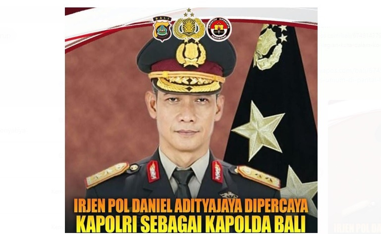 Irjenpol Daniel Adityajaya dipercaya Kapolri sebagai Kapolda Bali
