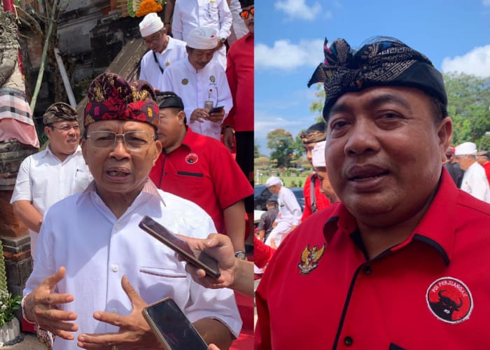Gubernur Bali Periode 2018-2023 Wayan Koster, dan Anggota DPR RI Dapil Bali Nyoman Parta.
