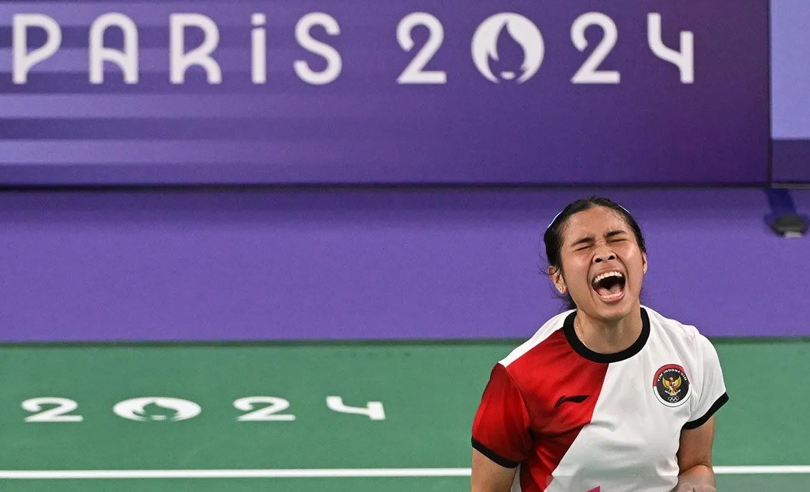 Gregoria Mariska Tunjung usai mengandaskan wakil Thailand di perempat final tunggal putri Olimpiade Paris 2024