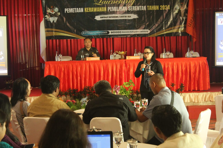 Sosialisasi peluncuran pemetaan kerawanan Pilkada Serentak 2024.