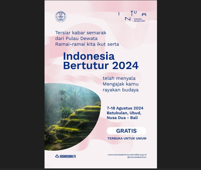 Kemendikbudristek gelar Mega Festival Indonesia Bertutur 2024