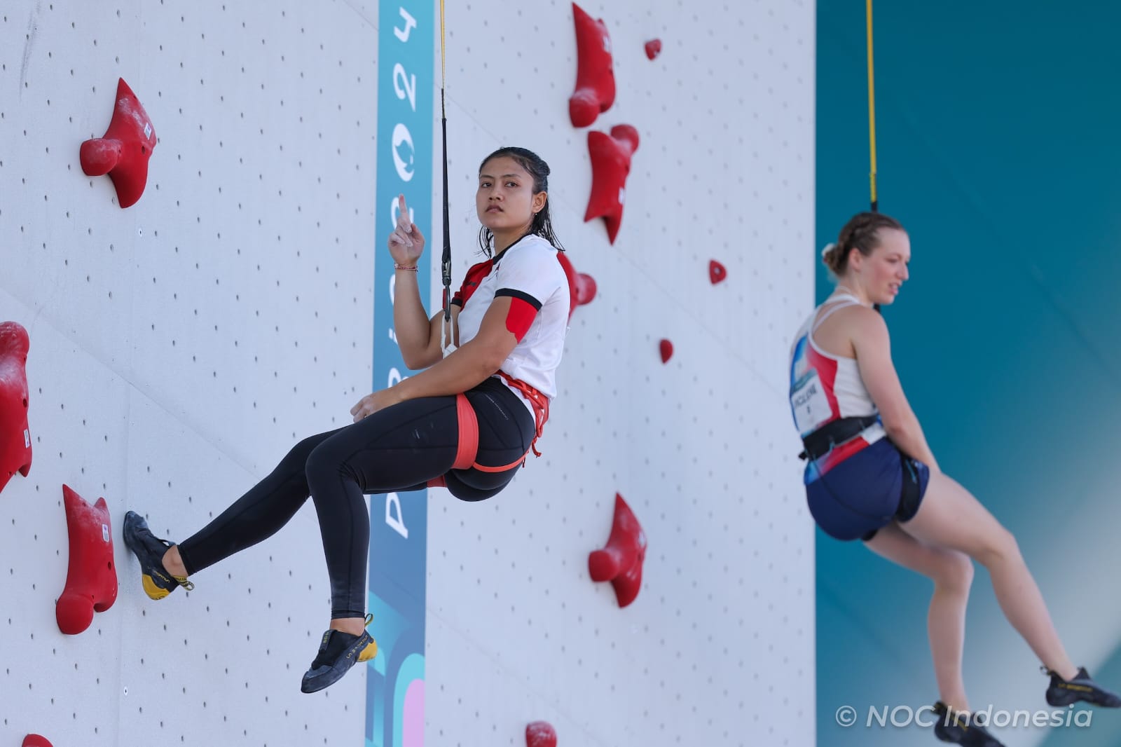 Desak Made Rita kalah tipis dari wakil China, Deng Lijuan di perempat final speed putri Olimpiade Paris 2024