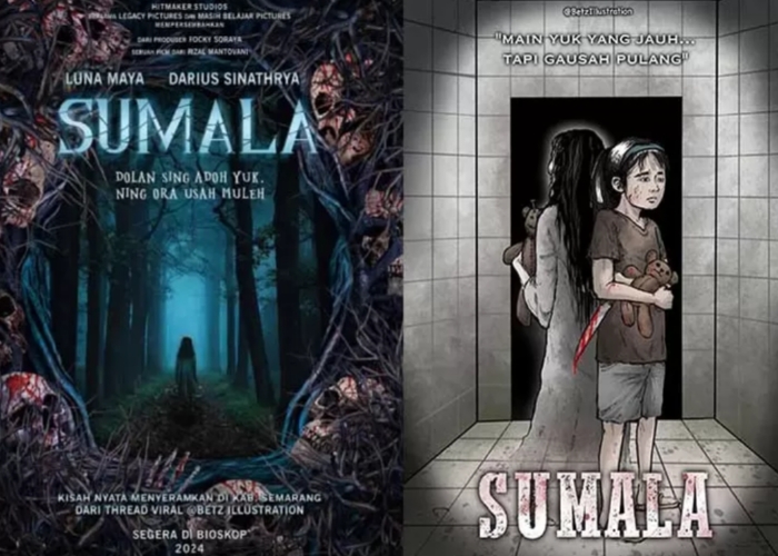 Poster Film Horor Sumala berdasarkan kisah nyata dari Kabupaten Semarang.