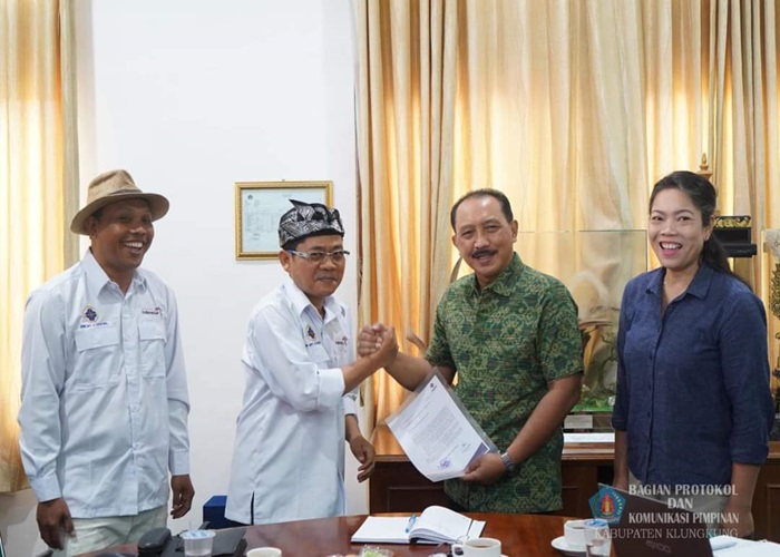 PHRI Klungkung saat bertemu dengan Pj Bupati Klungkung.