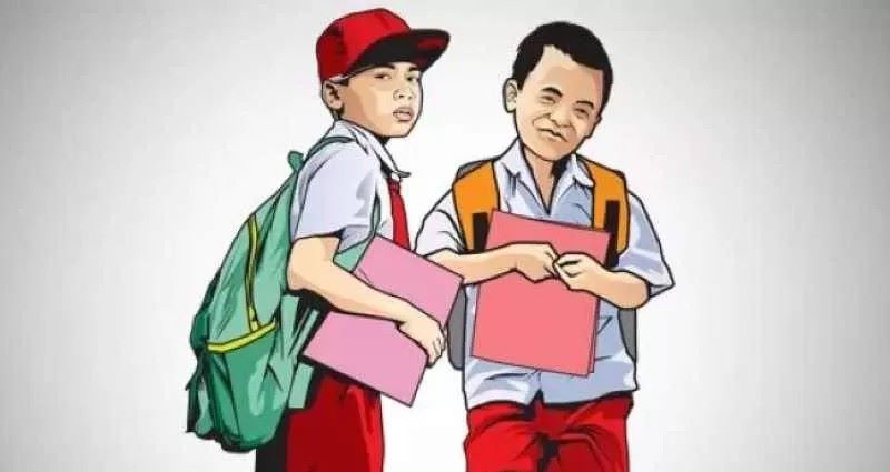 Ilustrasi siswa SD.