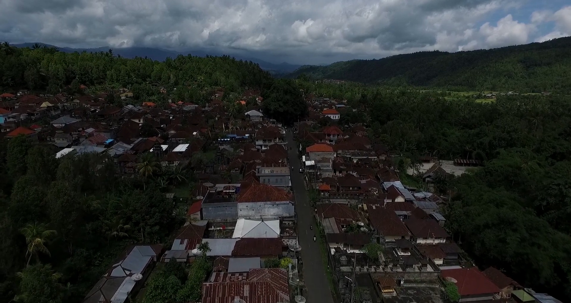 Landscape Desa Kayuputih Kecamatan Banjar Kabupaten Buleleng dari atas