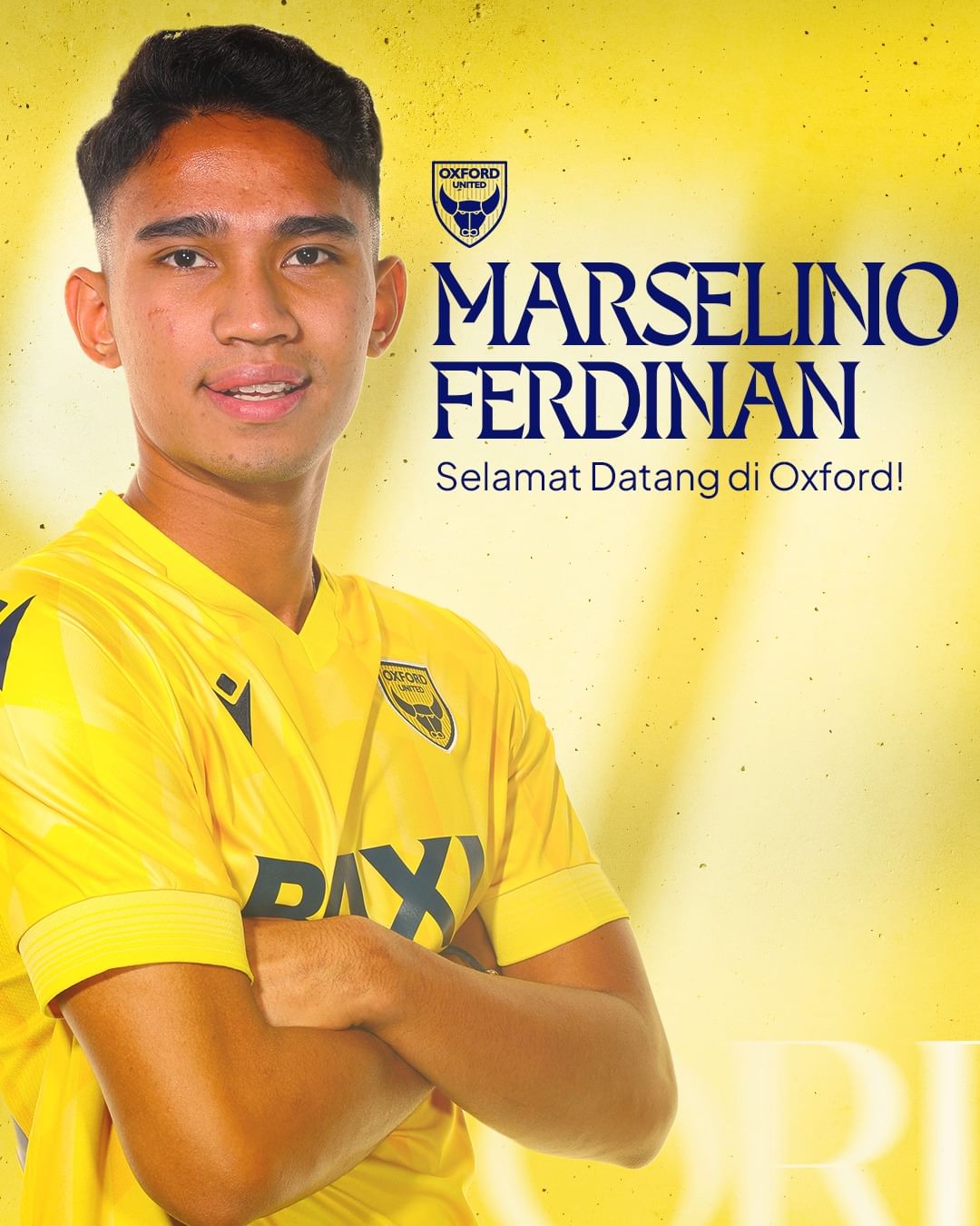 Marselino Ferdinan resmi gabung ke klub Liga Inggris, Oxford United.