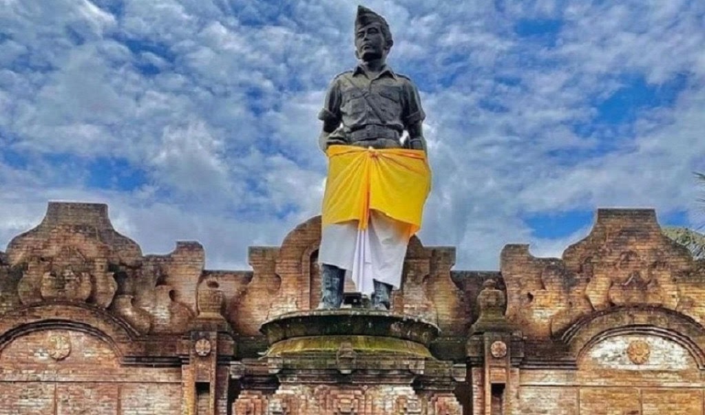 CARANGSARI: Monumen Pahlawan Nasional I Gusti Ngurah Rai di Desa Carangsari, Petang, Kabupaten Badung. Dulu bernama Alas Wayah.