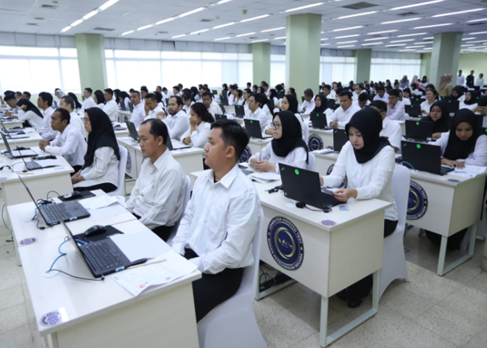 Suasana seleksi CPNS.