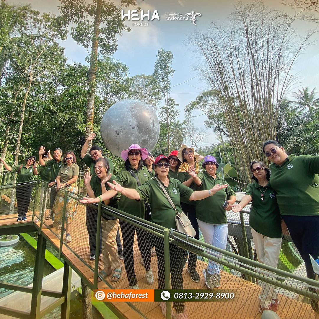 SPOT IKONIK: Heha Forest Kaliurang memiliki sejumlah spot foto ikonik yang sengaja dirancang untuk pecinta fotografi dan media sosial.