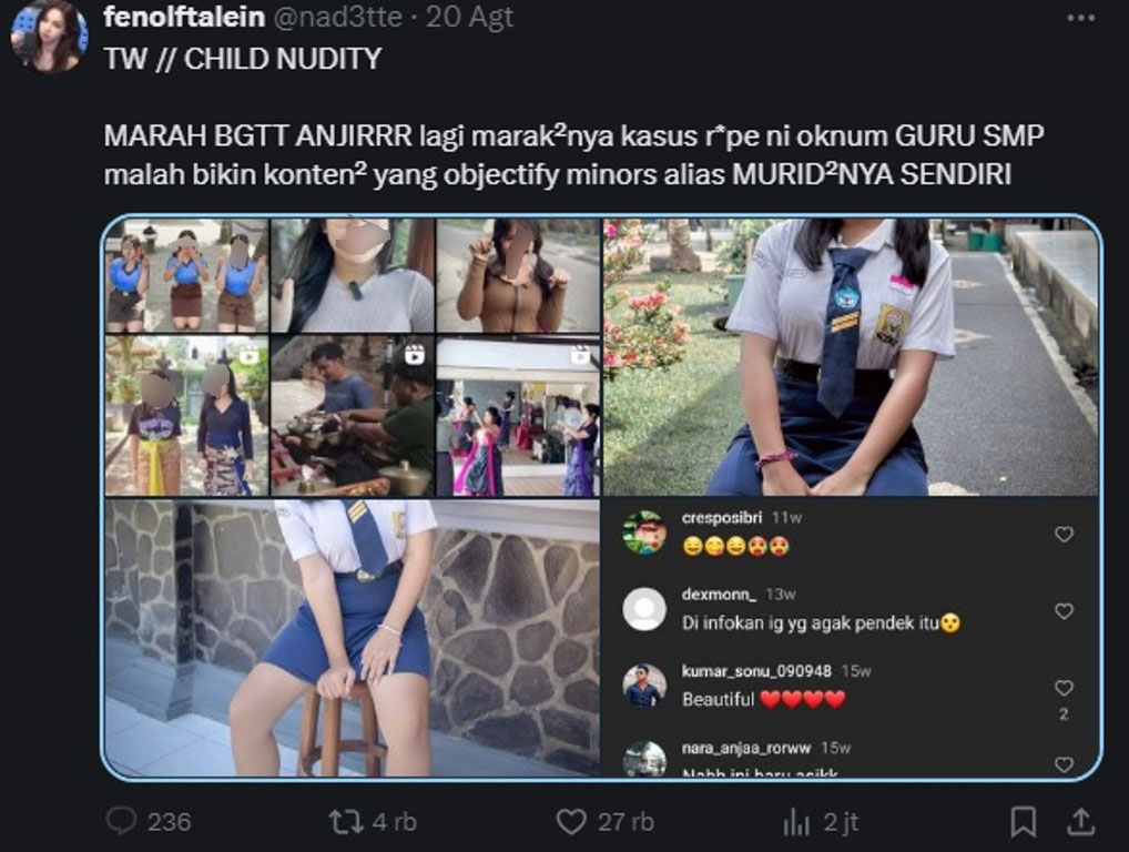 Beberapa foto ynag diposting akun instagram @nangkela