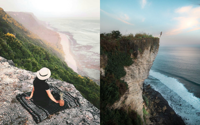 Tebing Karang Boma di Pecatu, Bali, ini indah menawan.