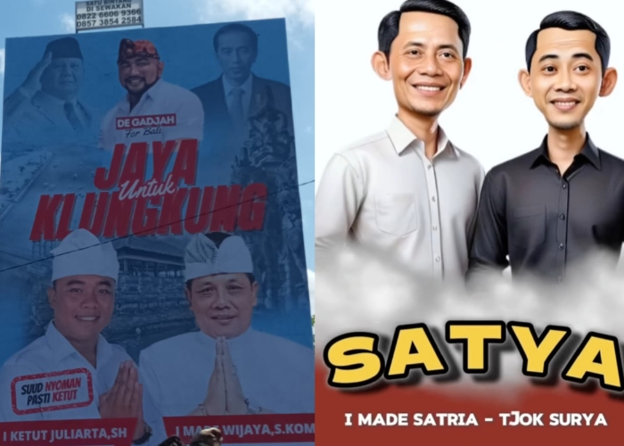 Paket JAYA dan Paket SATYA yang bakal tarung di Pilkada Klungkung.