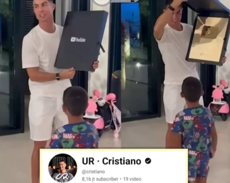Cristiano Ronaldo Buat channel youtube dan raih jutaan subscriber dalam waktu singkat