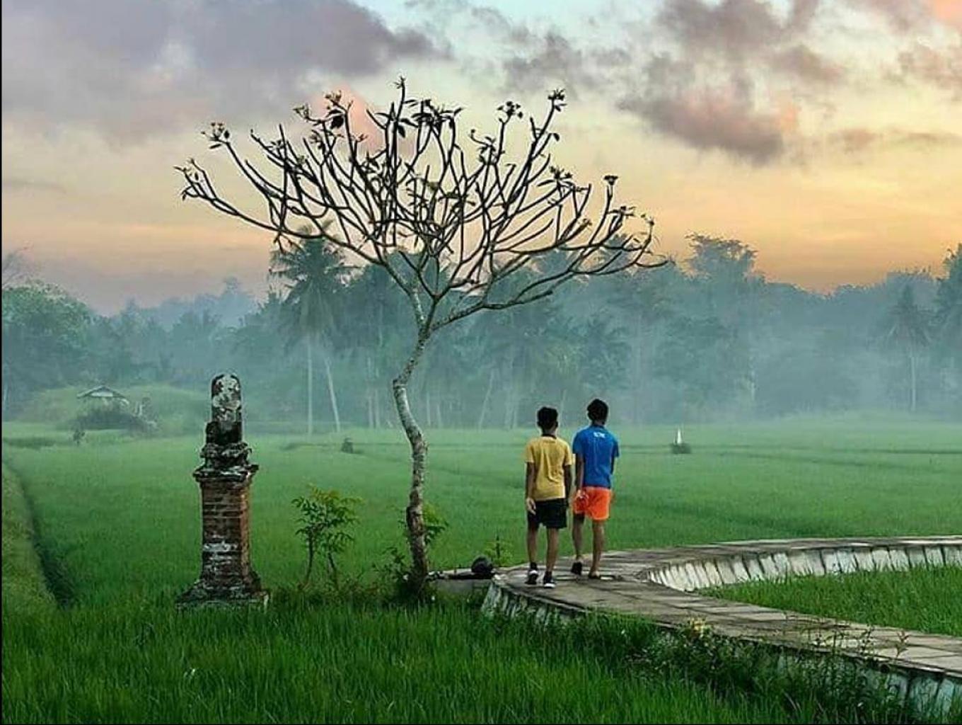 Keindahan Desa Penarungan, Kecamatan Mengwi, Badung, Bali.