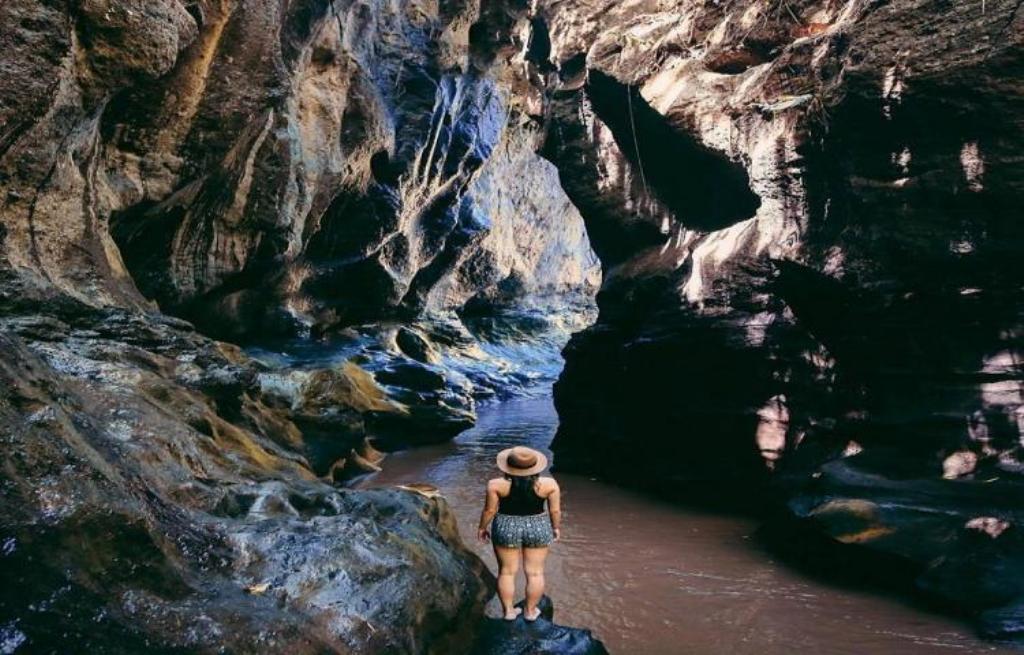 Hidden Canyon menjadi salah satu daya tarik Desa Guwang, Kecamatan Sukawati, Gianyar, Bali.