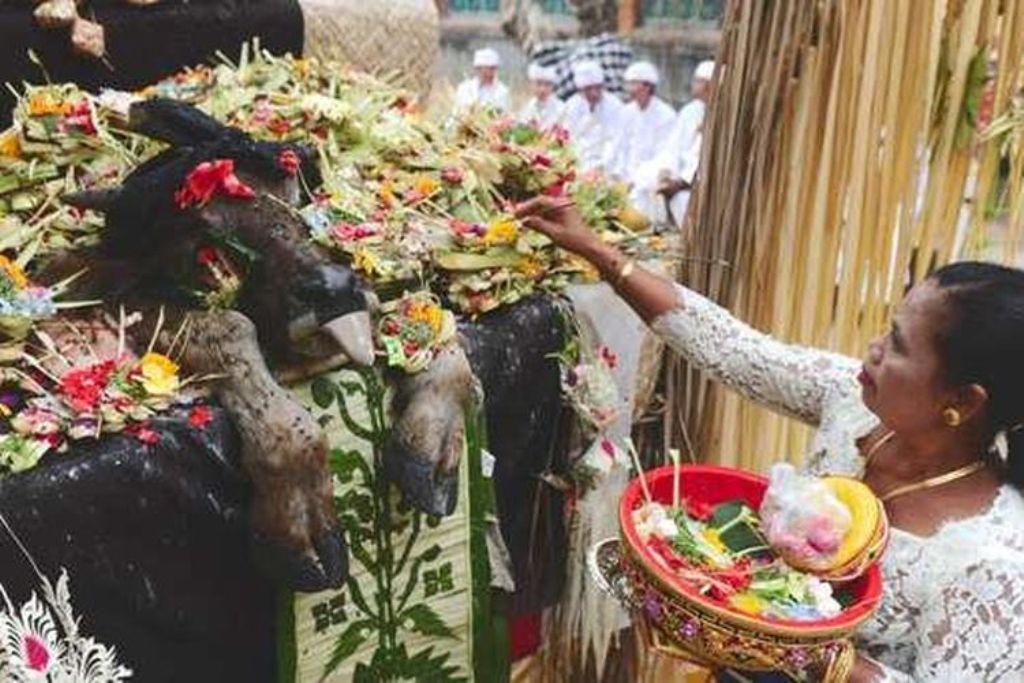 Usaba Sambah, tradisi Hindu Bali di Desa Sengkidu, Karangasem.