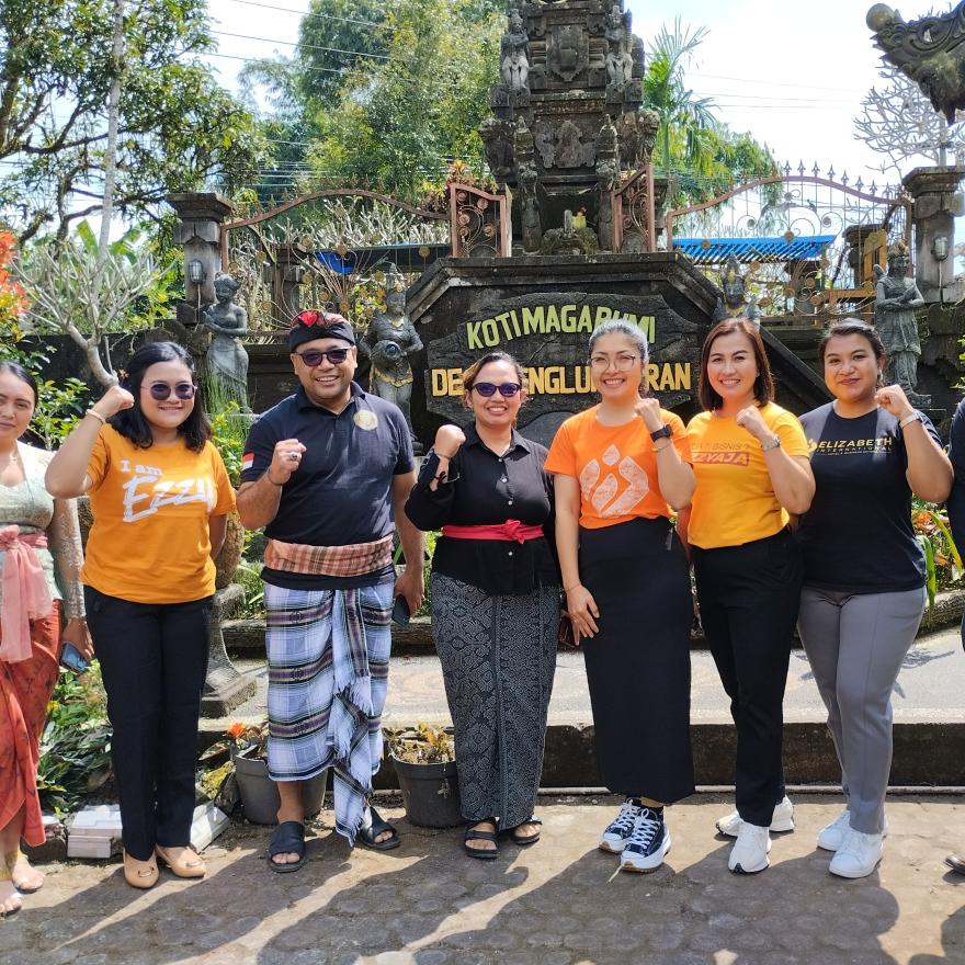 Salah satu kegiatan di Desa Penglumbaran, Kecamatan Susut, Kabupaten Bangli, Bali.