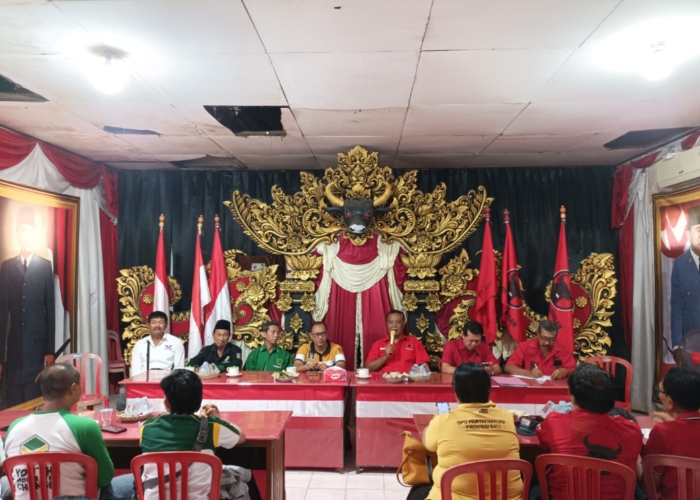 PERSIAPAN : Rapat persiapan deklarasi dan pendaftaran paket SATRIYA, Selasa (27/8/2024).